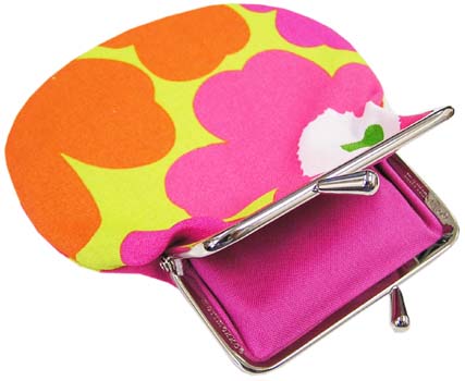 marimekko マリメッコ シガレットケース UNIKKOグリーンピンク